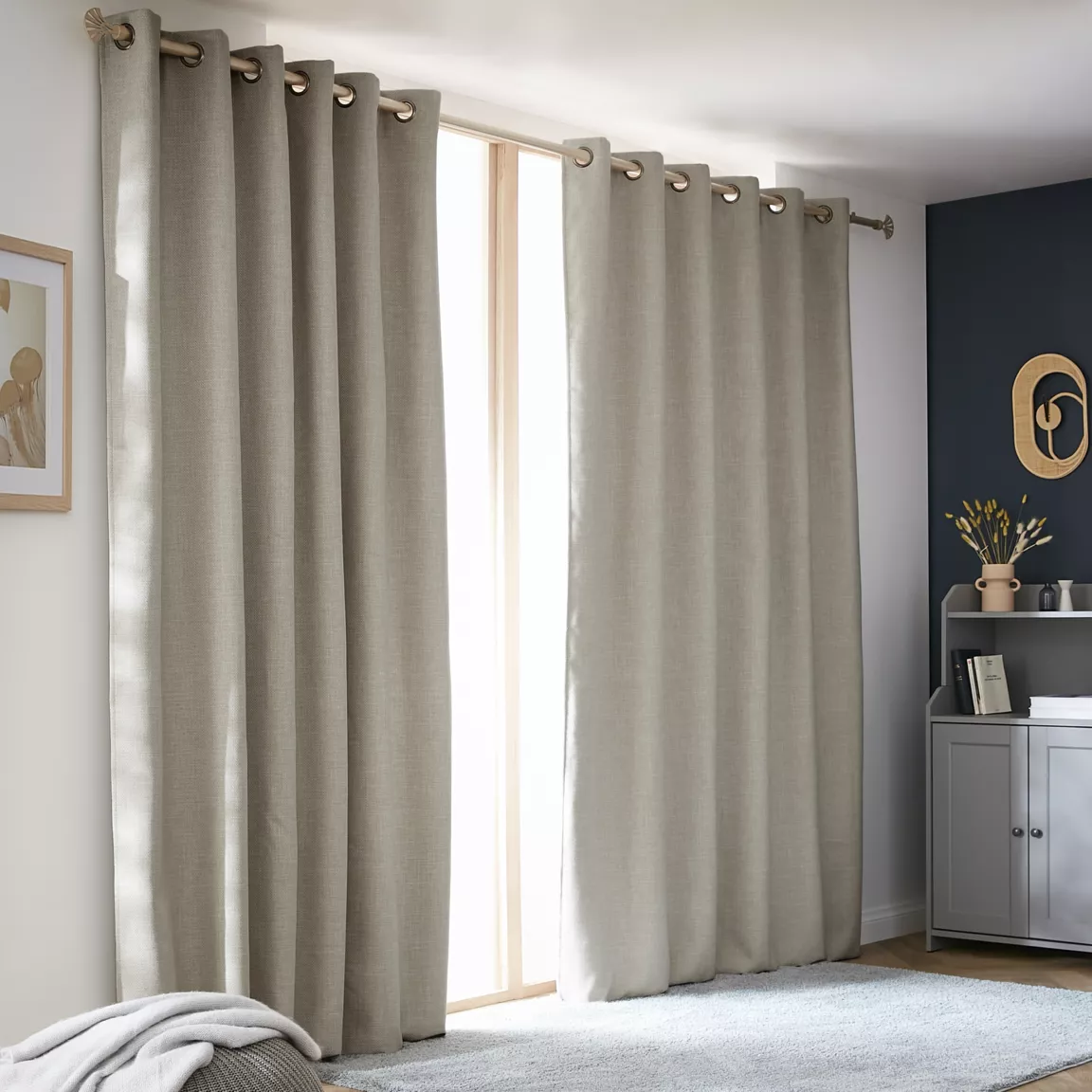 Rideau obscurcissant thermique (180 x 260 cm) Alba Taupe