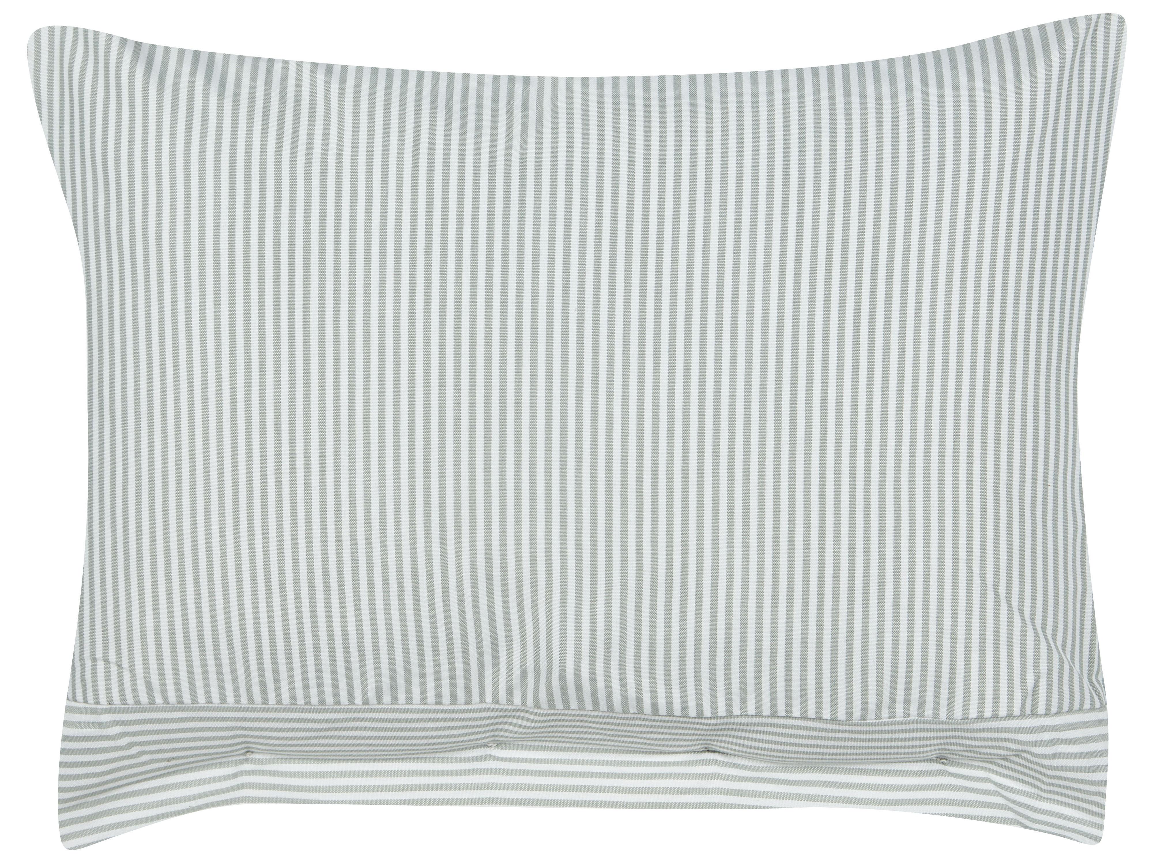 Set van 2 sierkussens SEBRINE 40 x 60 cm Mintgroen gestreept