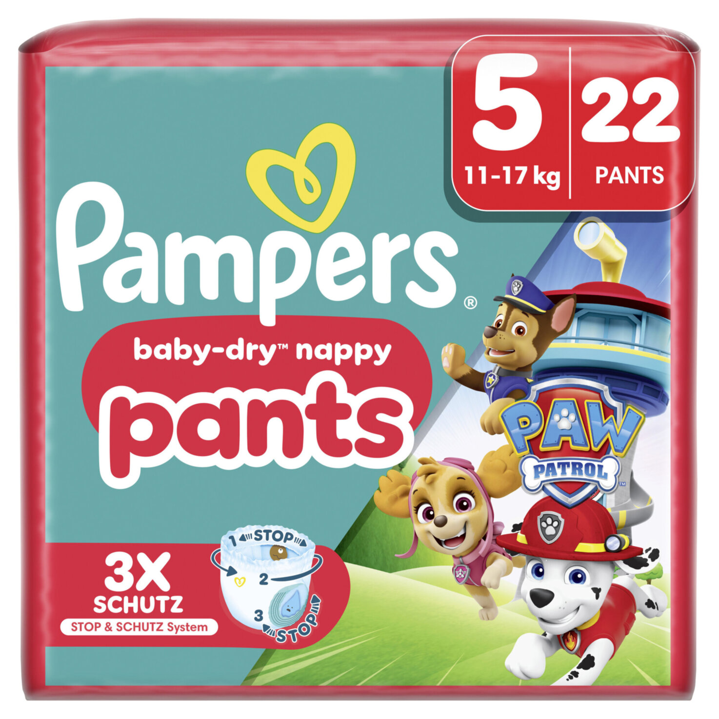Pampers Baby Dry Gr.5 Junior 11-17kg Paw Patrol