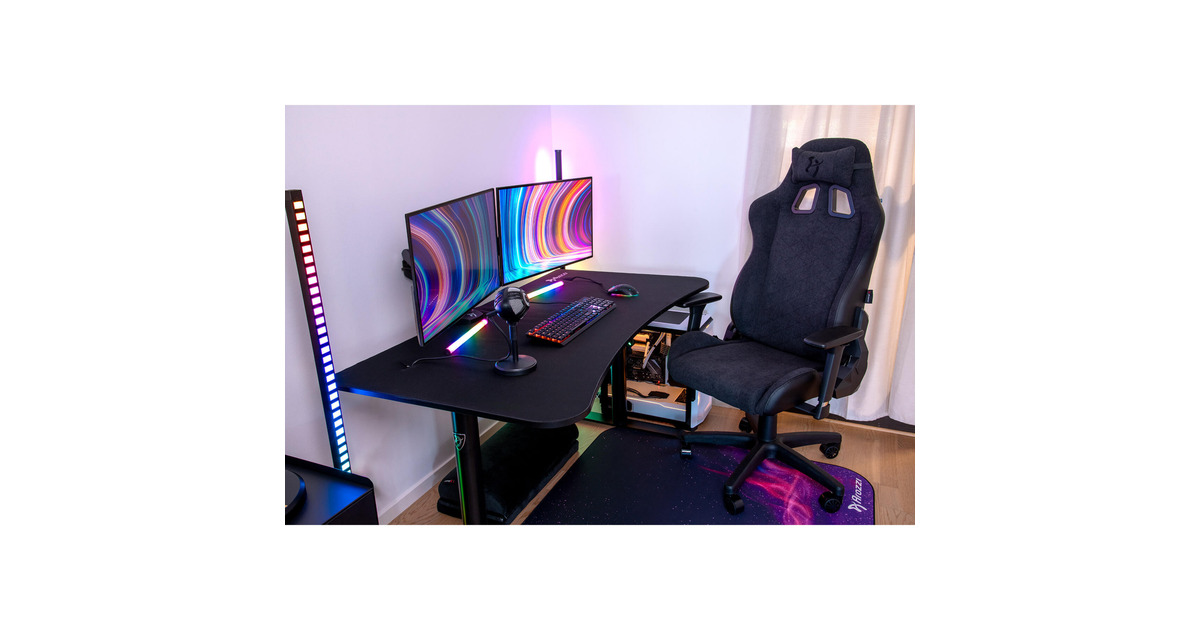 ArozziArena Medium Gaming Desk - Pure Black  (Zwart)