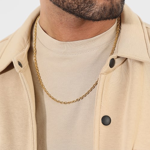 Collier Maille Forcat 4mm Doré