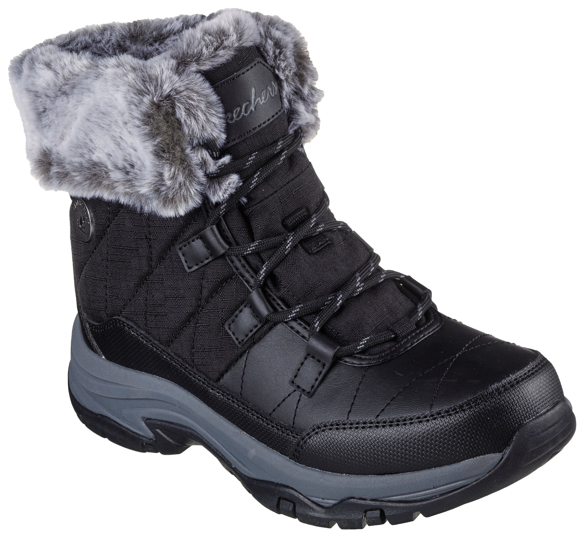 Skechers Winterboots »TREGO-«  Snowboots mit Fellimitat-Besatz
