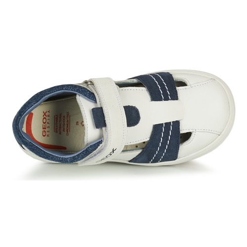 Geox - B BIGLIA B. A - NAPPA+SCAM. - Blanc / Marine