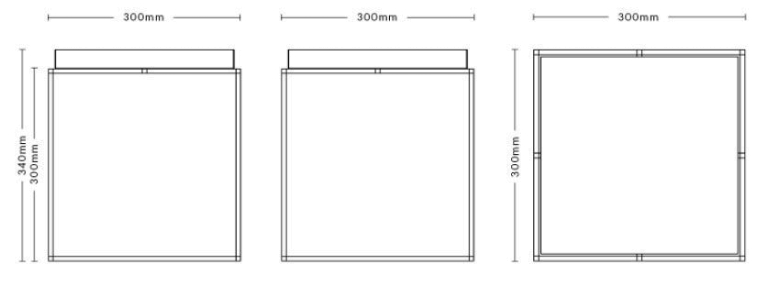 Hay Tray Table salontafel zwart small