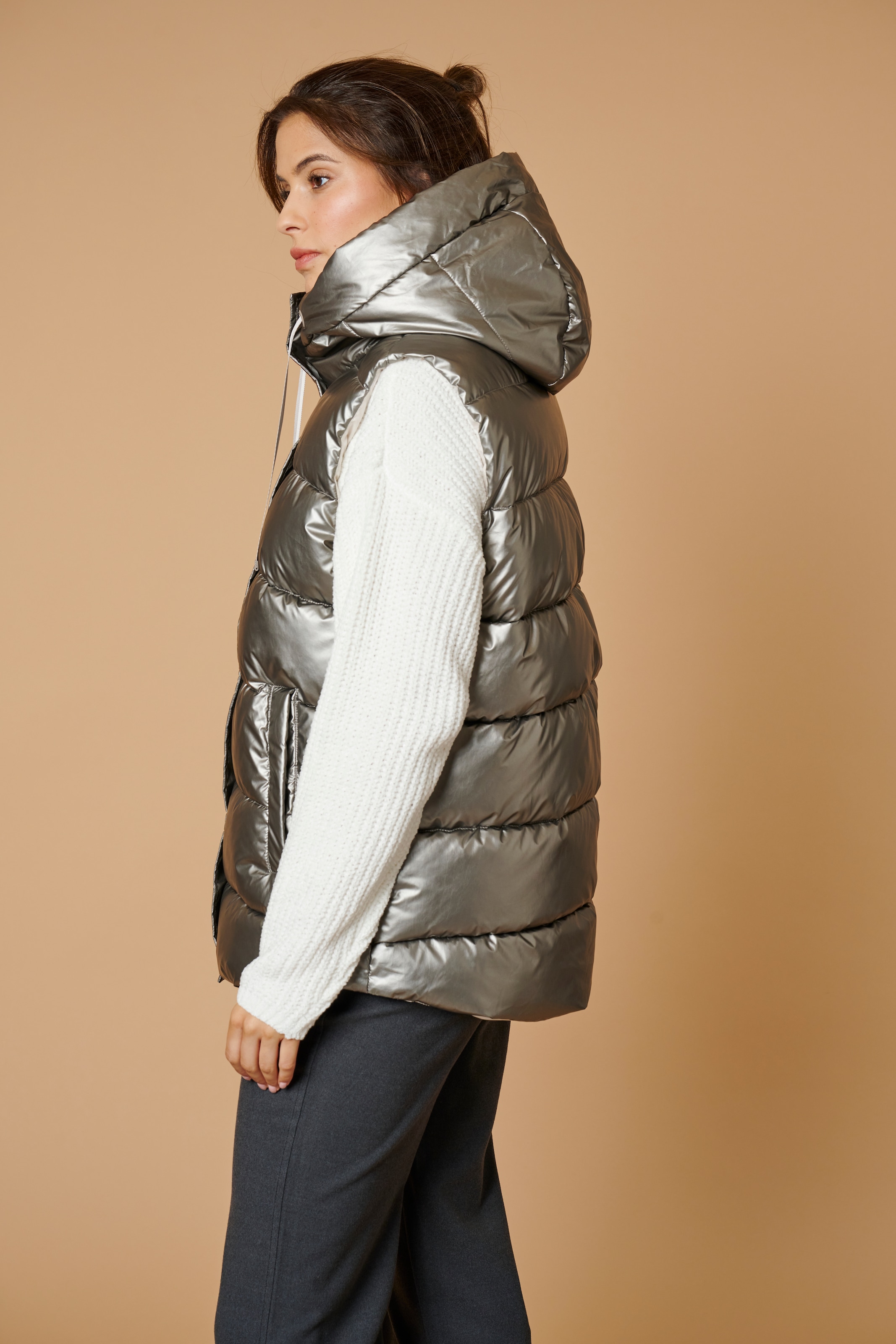 ZABAIONE Steppweste »Vest Tr44ista«, im Glanz-Look