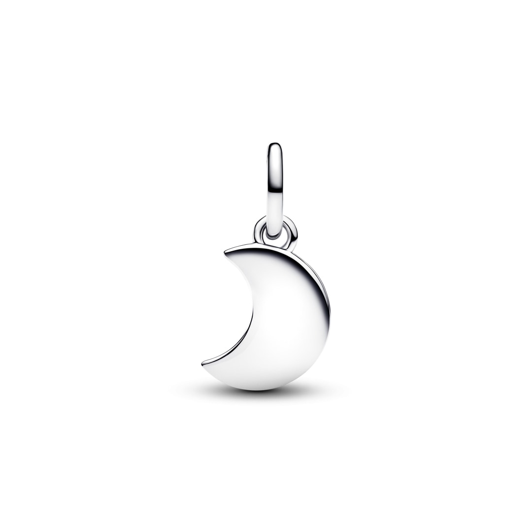Pandora Moments Mondsichel Doppelter Charm-Anhänger 925 Silber