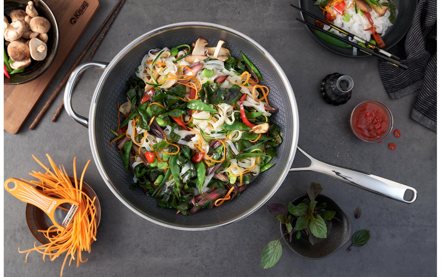 Wok Pfanne Kyoto Ø32 H 9.0 cm, 5.5 L<br>Der perfekte Allrounder