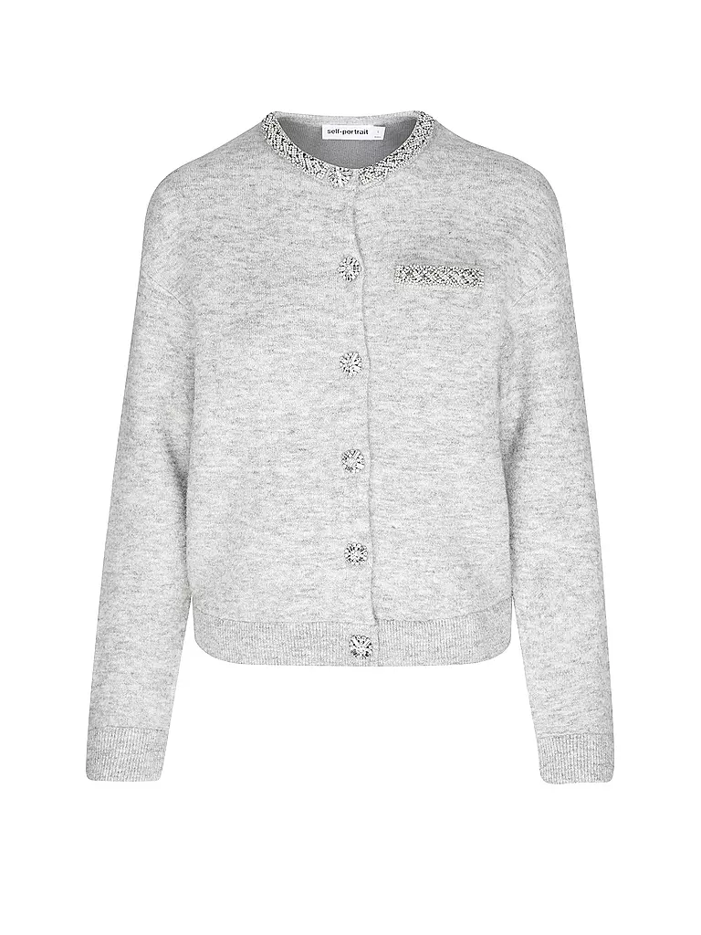 SELF-PORTRAIT Strickjacke  grau