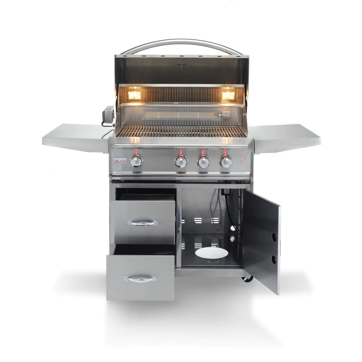 Blaze Professional LUX 34-Inch 3-Burner Propane Gas Grill With Rear Infrared Burner - BLZ-3PRO-LP
