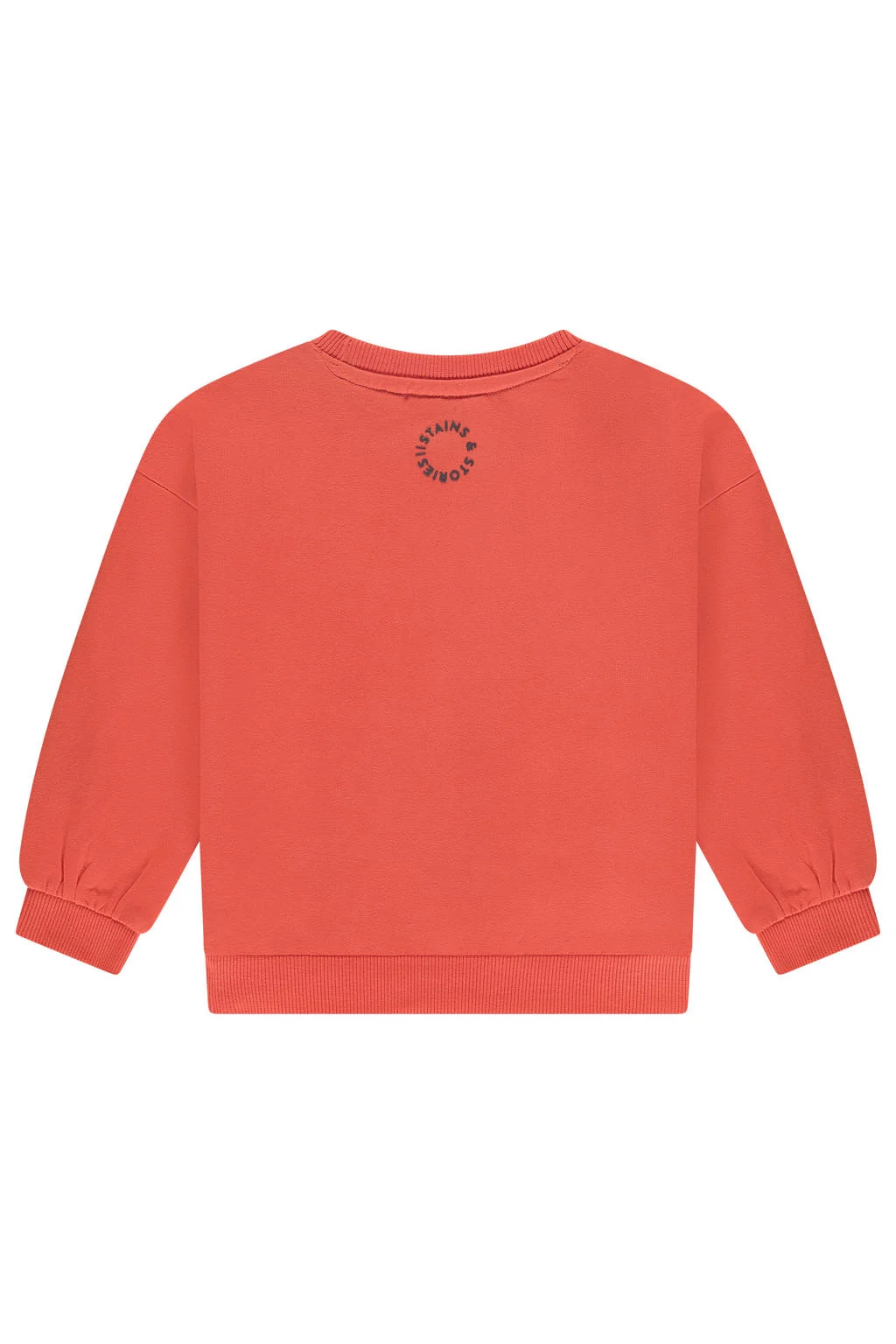 Stains&Stories denim sweater rood