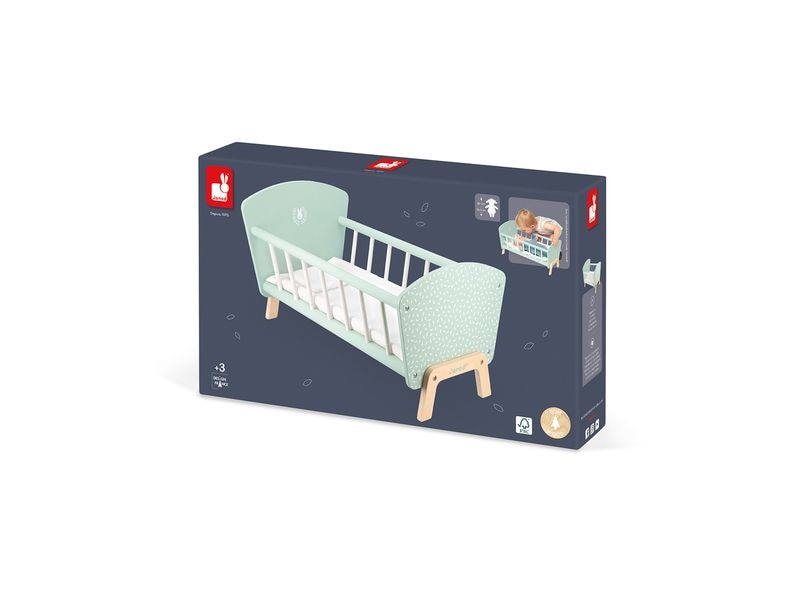 Janod Puppenmöbel Zen Bett Zen Puppen Bett für Kinder