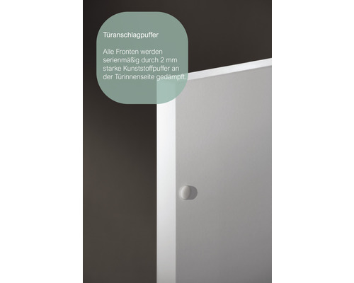 Badkamermeubelset NOBILIA Programma 1 BxHxD 210 x 169,1 x 48,7 cm, frontkleur eiken naturel, met wastafelmeubel en 3-deurs spiegelkast met LED-verlichting, onderkast, halfhoge kast, greeplijst mat chroom, 118