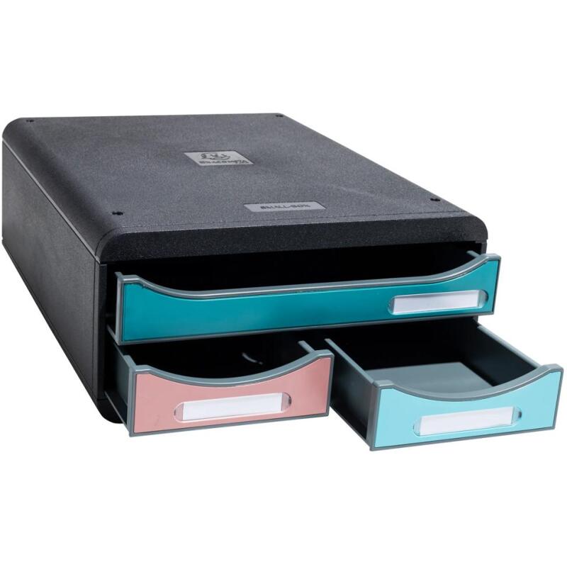 Module de classement Small Box 3 tiroirs Skandi - Couleurs assorties