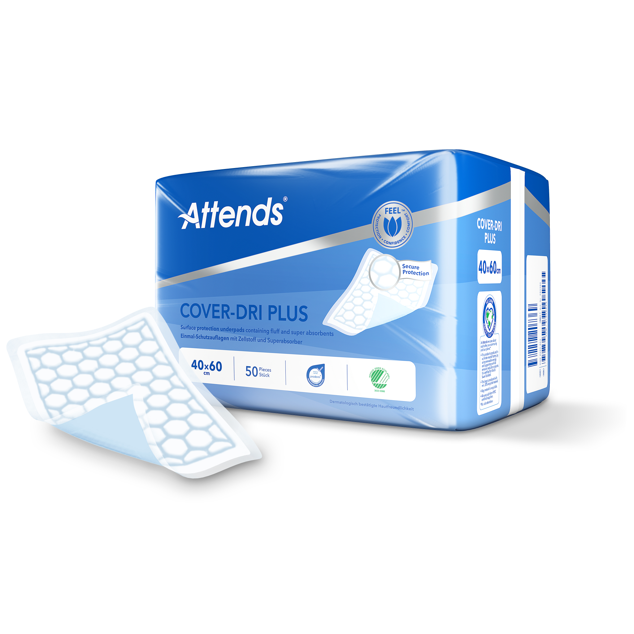 Attends Cover Dri+ 40 X 60 (50 Stuks)