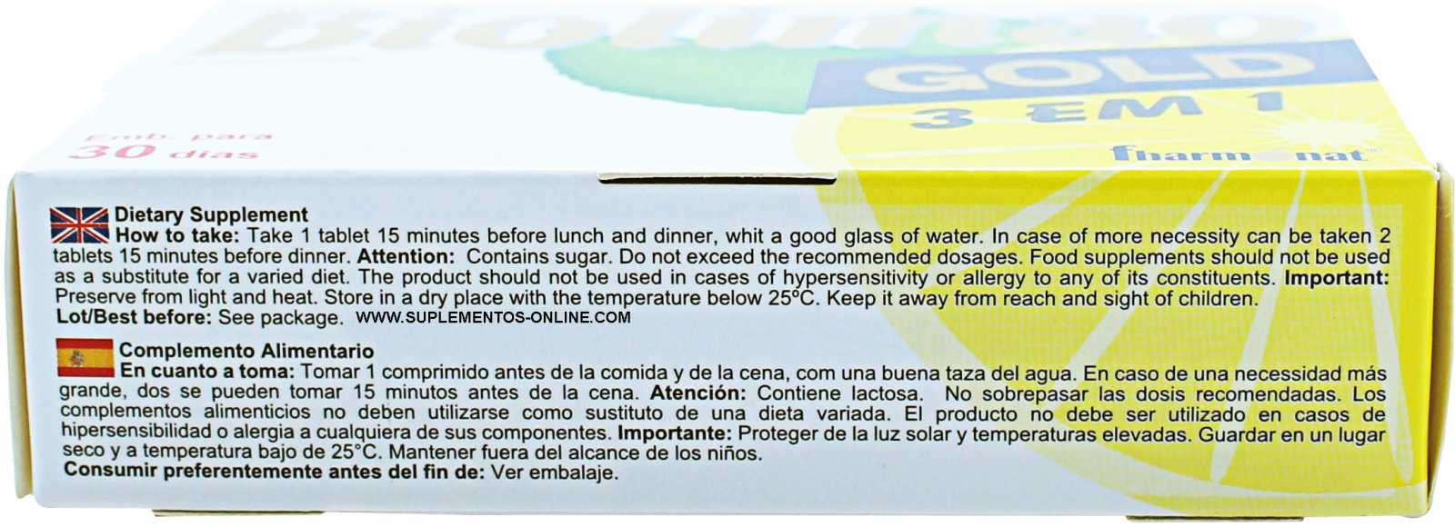 Fharmonat Biolimão Gold 60 comprimidos