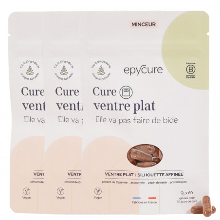 Epycure Laboratoire Cure ventre plat 3 mois
