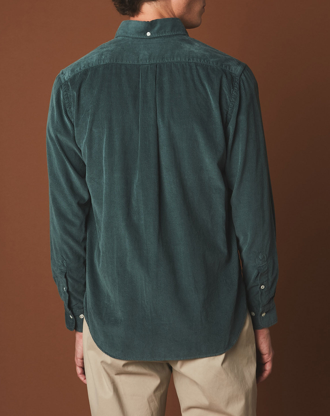Hartford Chemise en Velours côtelé regular Pitt Pat thymes