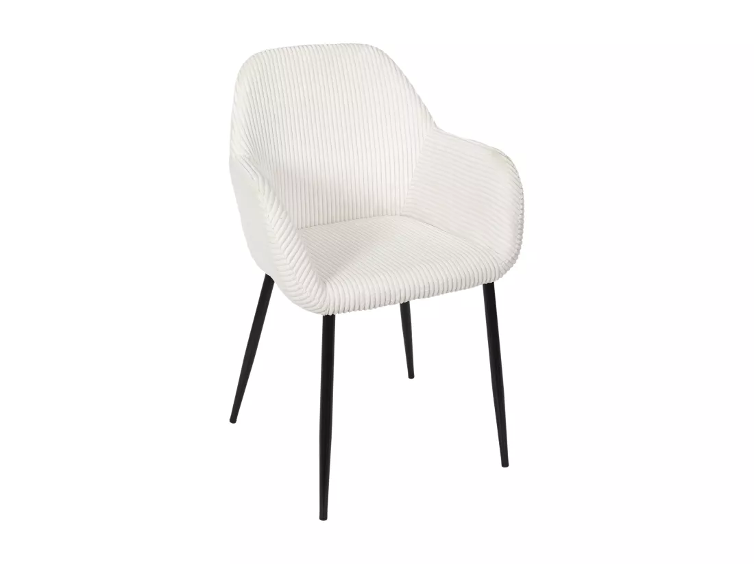 Fauteuil Cotele Scott Beige - Lot de 2