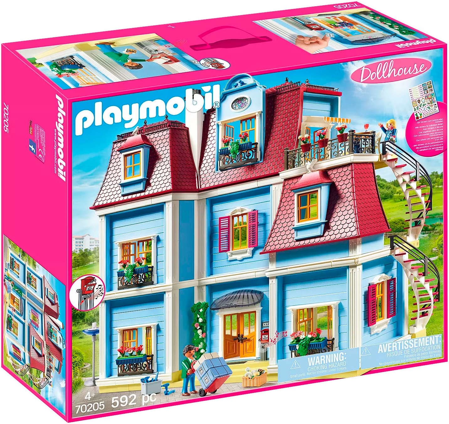 Playmobil® Konstruktions-Spielset »Mein Grosses Puppenhaus (70205), Dollhouse« Made in Germany