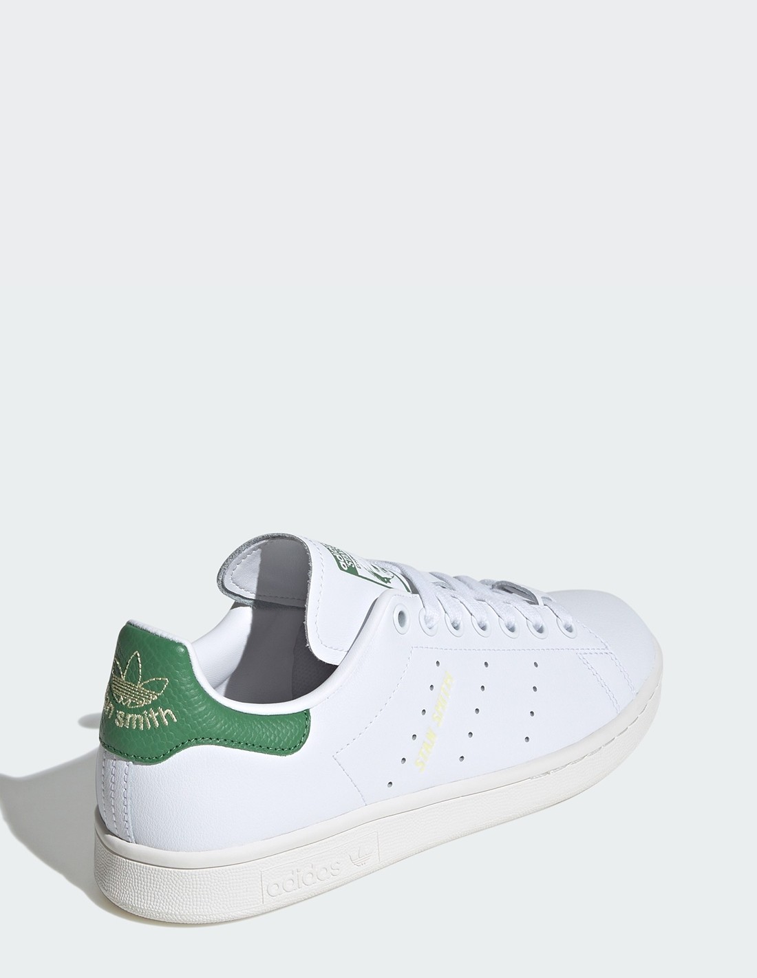 adidas Sneakers Femme Stan Smith Blanc/Vert Cuir