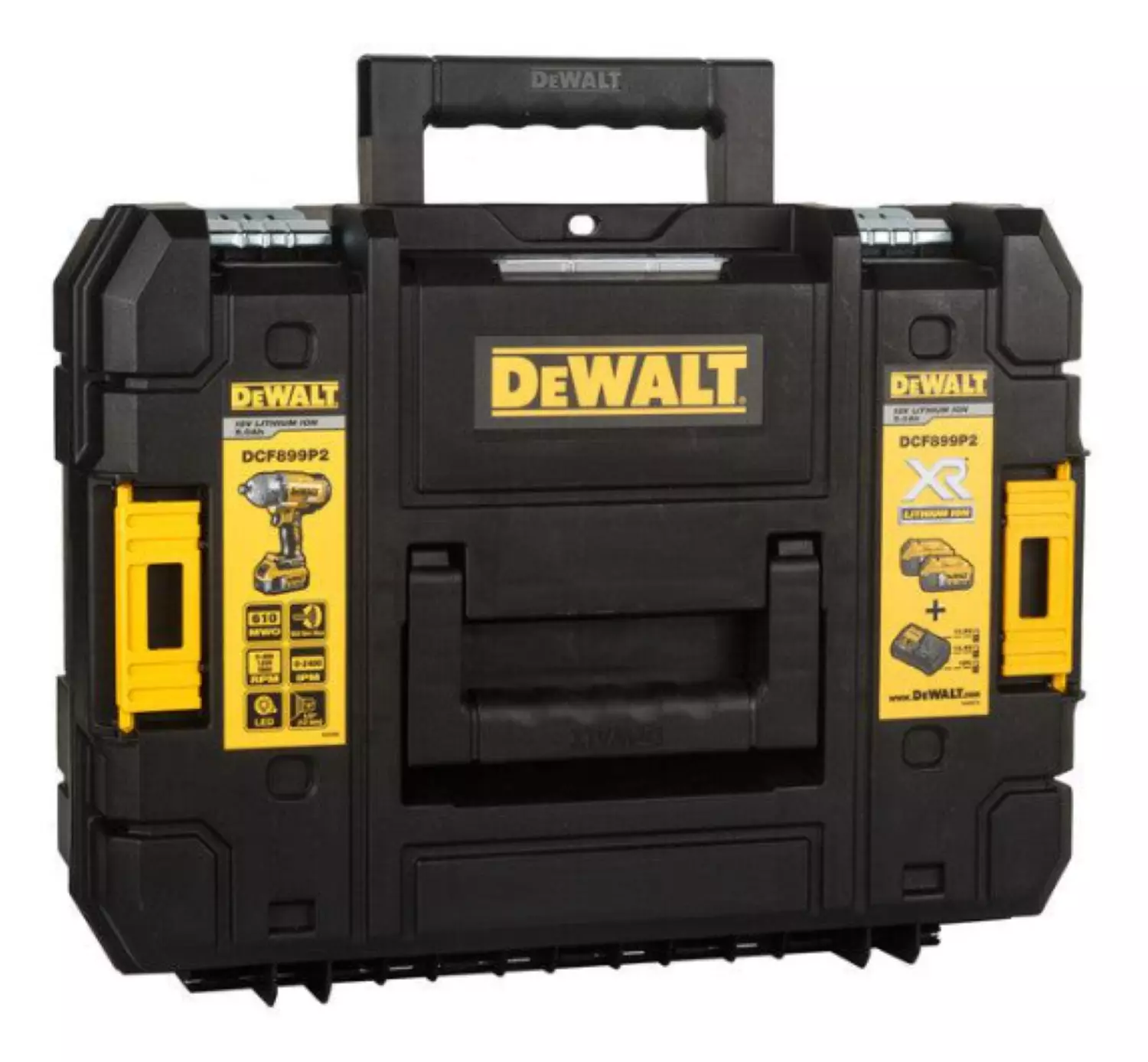 DeWALT DCF899P2 18V Li-Ion Accu slagmoersleutel set (2x 5.0Ah accu) in koffer - 950Nm - 1/2