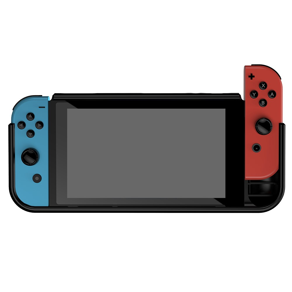 Nintendo Switch Gummi Case Schutzhülle mit Aufsteller - Schwarz
