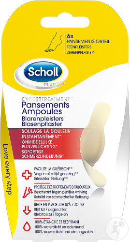 Scholl Pansements Ampoule Orteil 6 Pièces