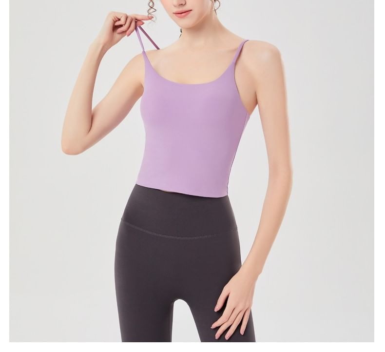 Claduodoe - Effen yoga camisole top