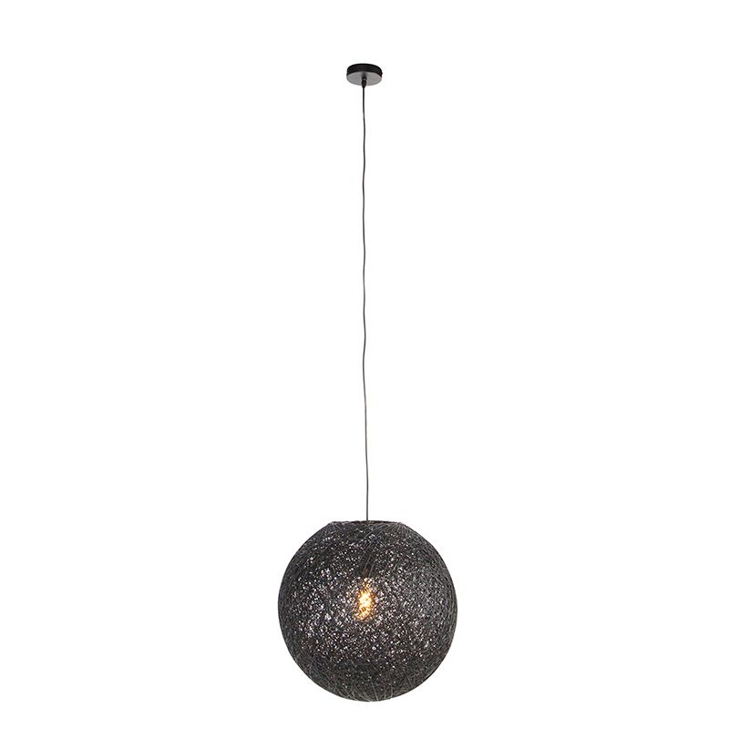 Design hanglamp zwart bol 45cm - Corda