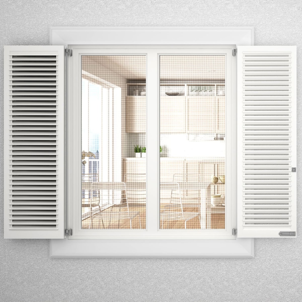 Fluenett Insektnett Vindusdør Glassfiber 80 cm (hvit)