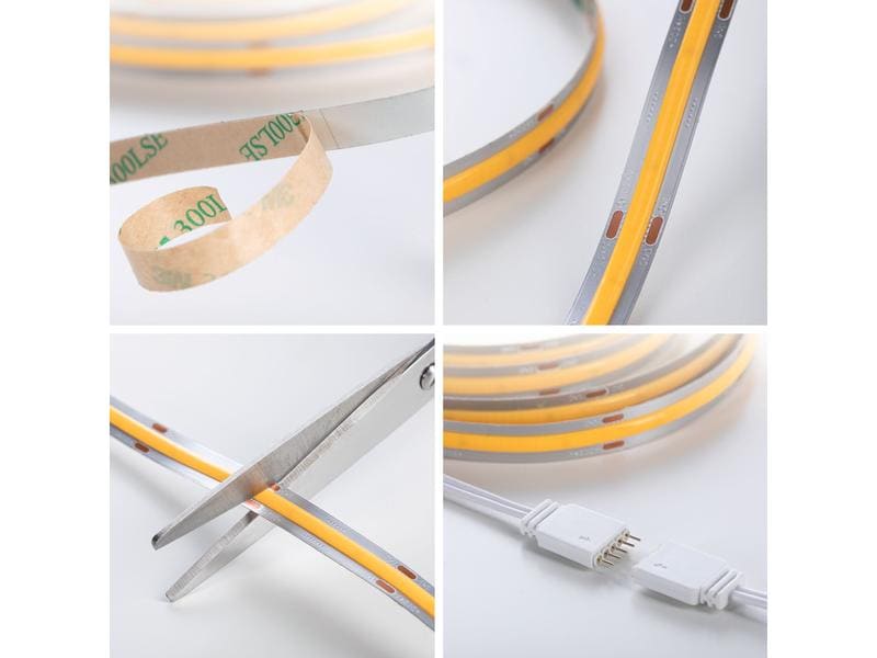 Paulmann LED-Stripe MaxLED 1000 BasisSet COB, 2700 K, 3 m, LED Streifen Full-Line COB Basisset