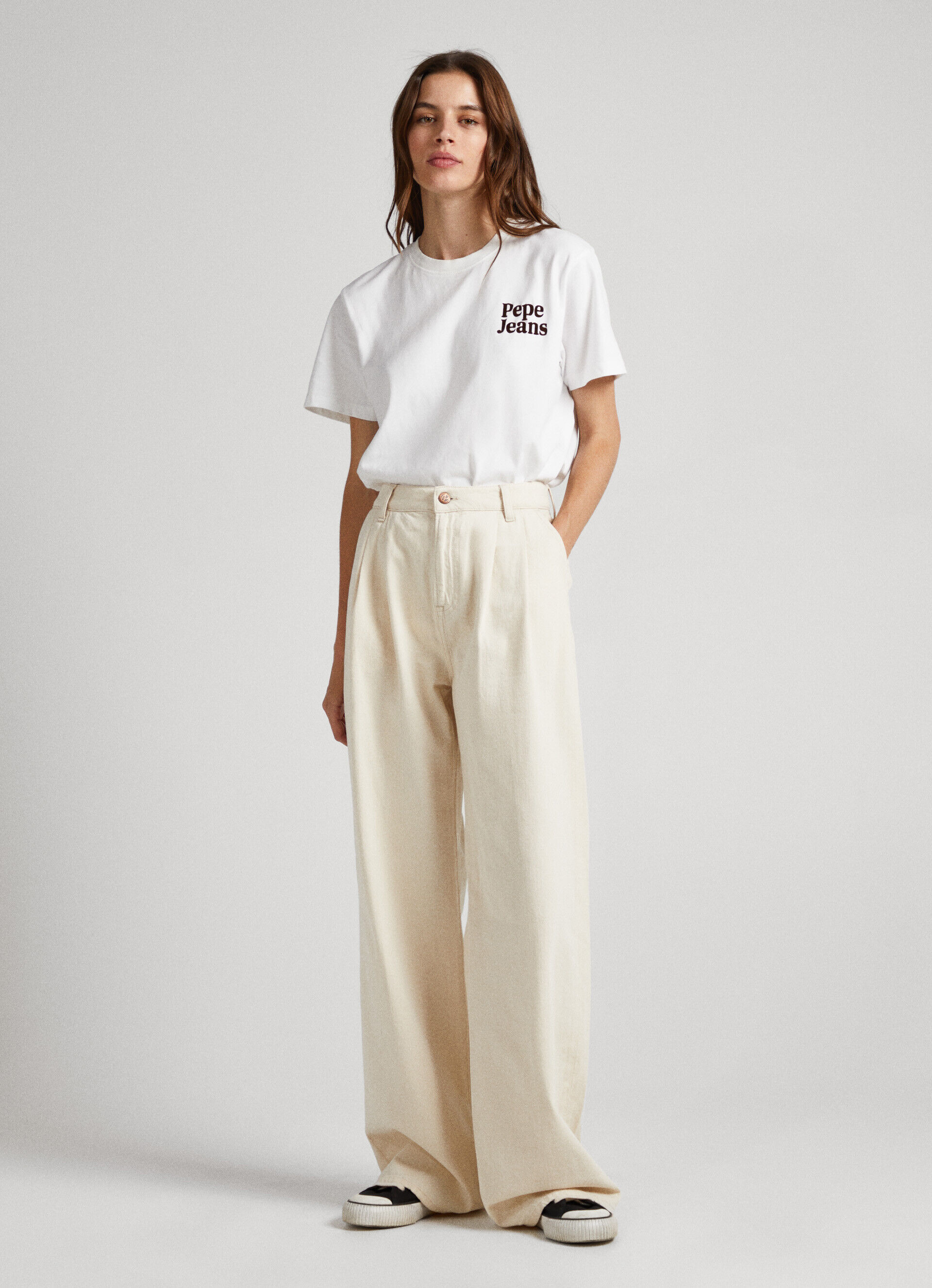 Calça jeans CECILIA HIGH FIT ANCHO FIT - jeans