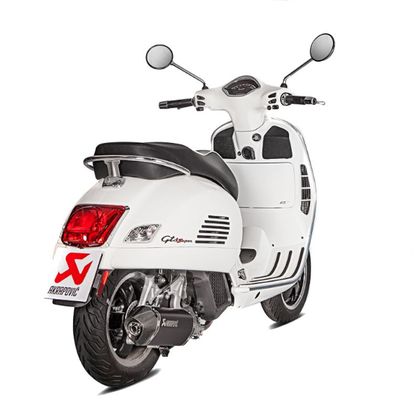 Silencieux Akrapovic Inox noir embout carbone - Noir