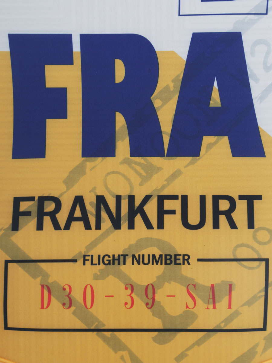 Housse de valise Airtex To Frankfurt FRA - L