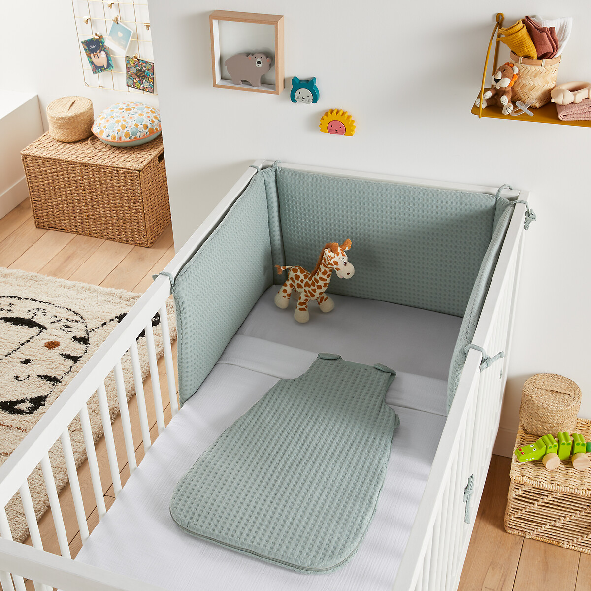 LA REDOUTE INTERIEURS<br>Saco de dormir waffle de algodão, Tifly
