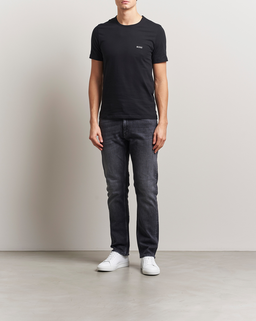 BOSS BLACK 3-Pack Crew Neck T-Shirt Black/White/Green