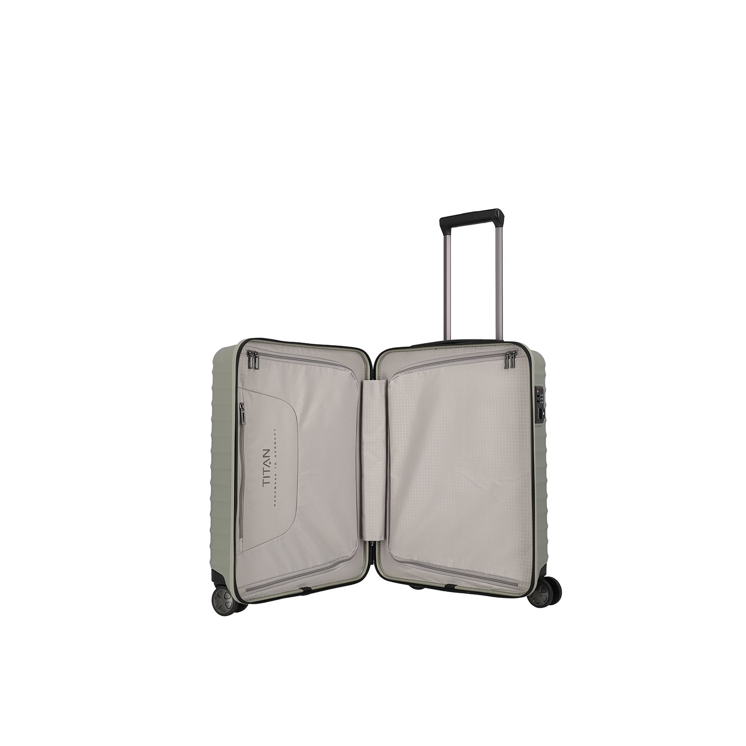 TITAN Litron 4 Wheel Trolley S champagne