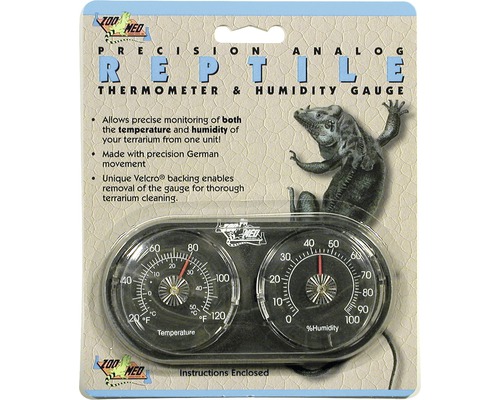 ZOO MED analoge thermometer en hygrometer