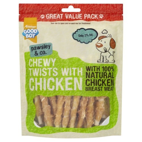 Petisco para cães sabor natural de frango