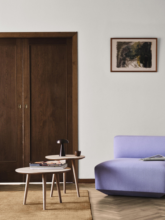 &tradition In Between SK13 bijzettafel Ø48 white oiled oak
