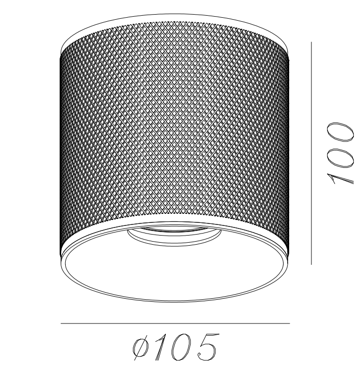 Artdelight Plafondlamp Costa Ã 10.5cm GU10 excl. Lichtbron