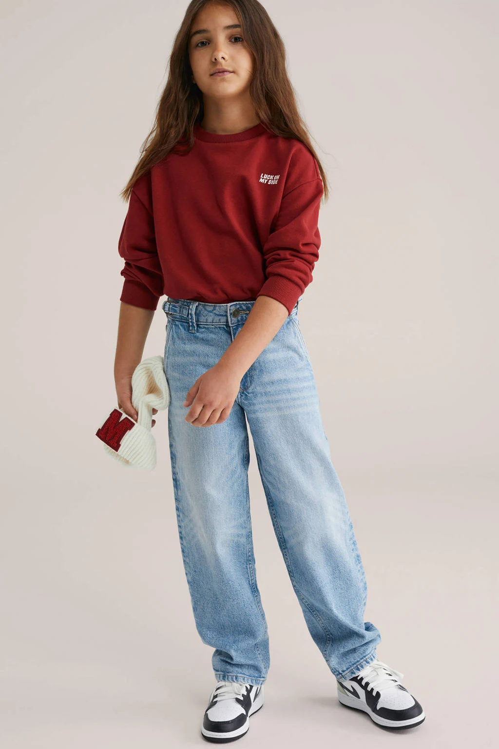 WE Fashion Blue Ridge loose fit jeans light blue denim