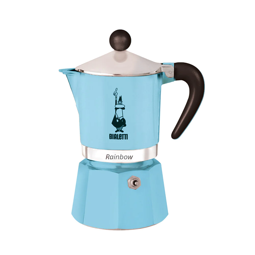 Cafetière 3 tasses Rainbow bleu Bialetti