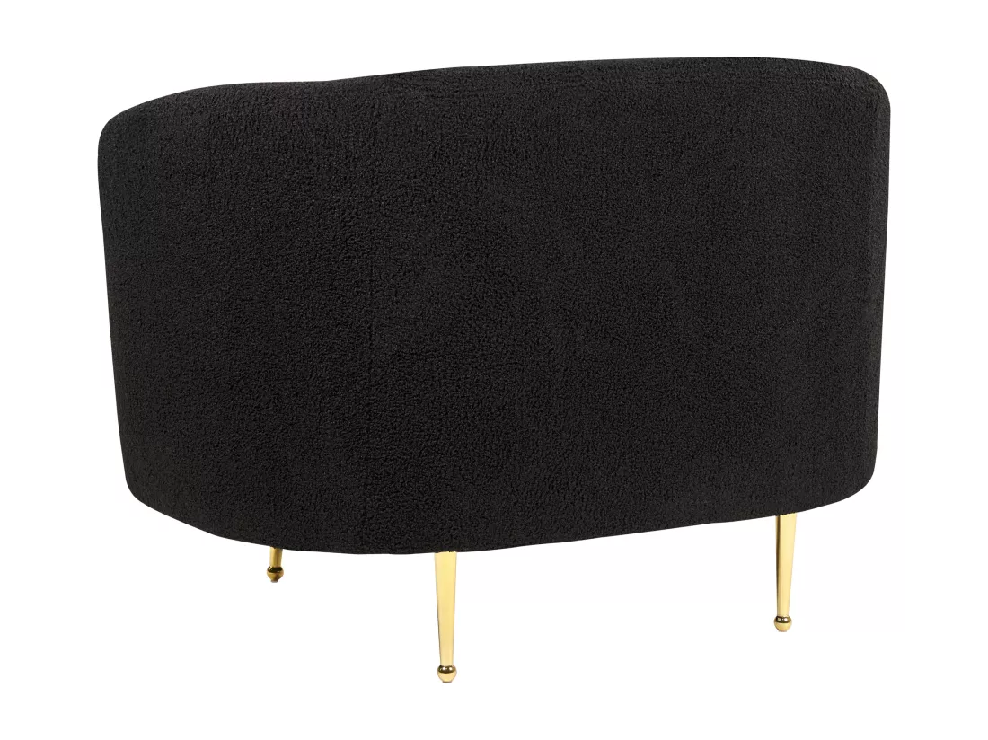 Fauteuil LOEN Bouclé Noir