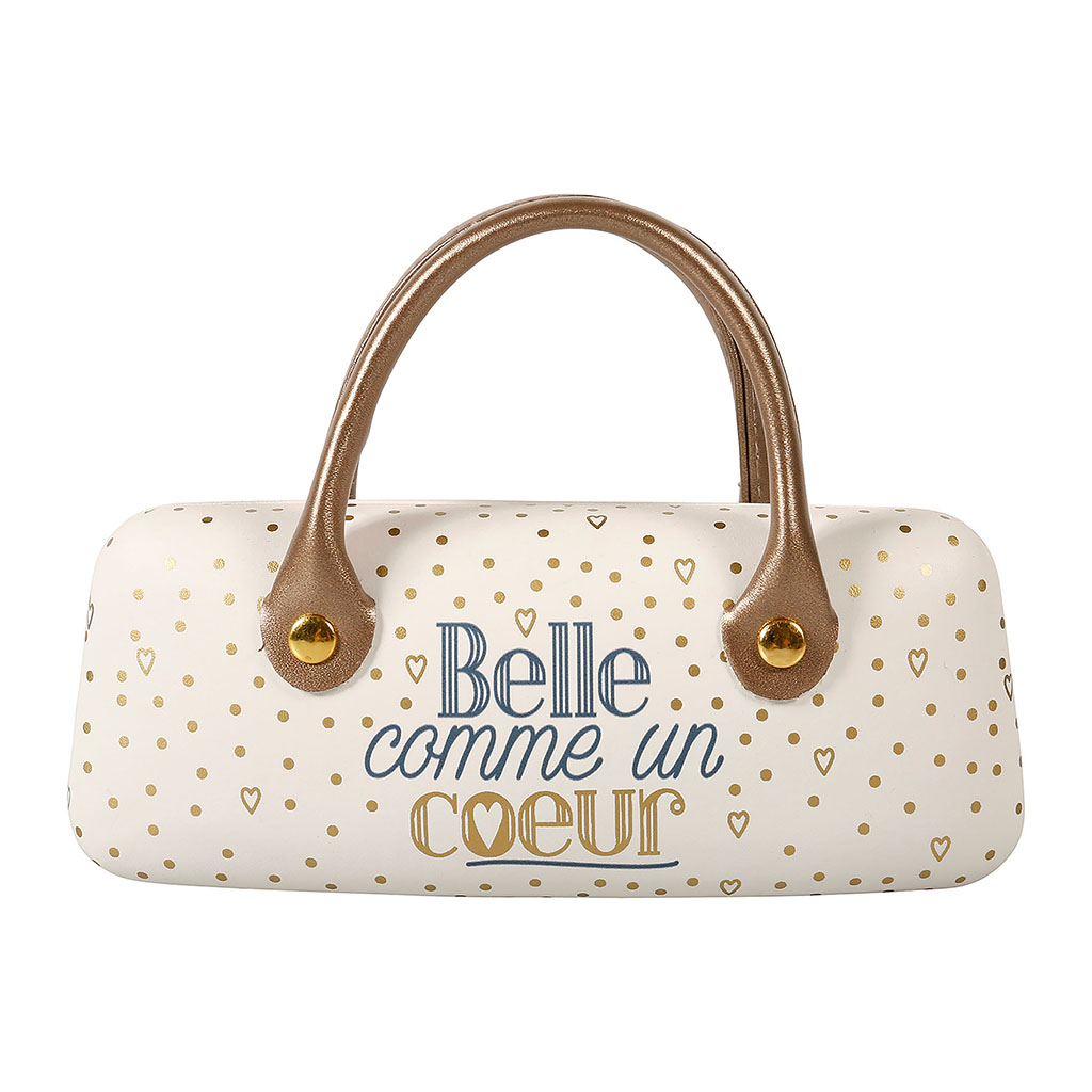 Etui à lunettes belle comme un cœur 16.5x11.5x5.5cm