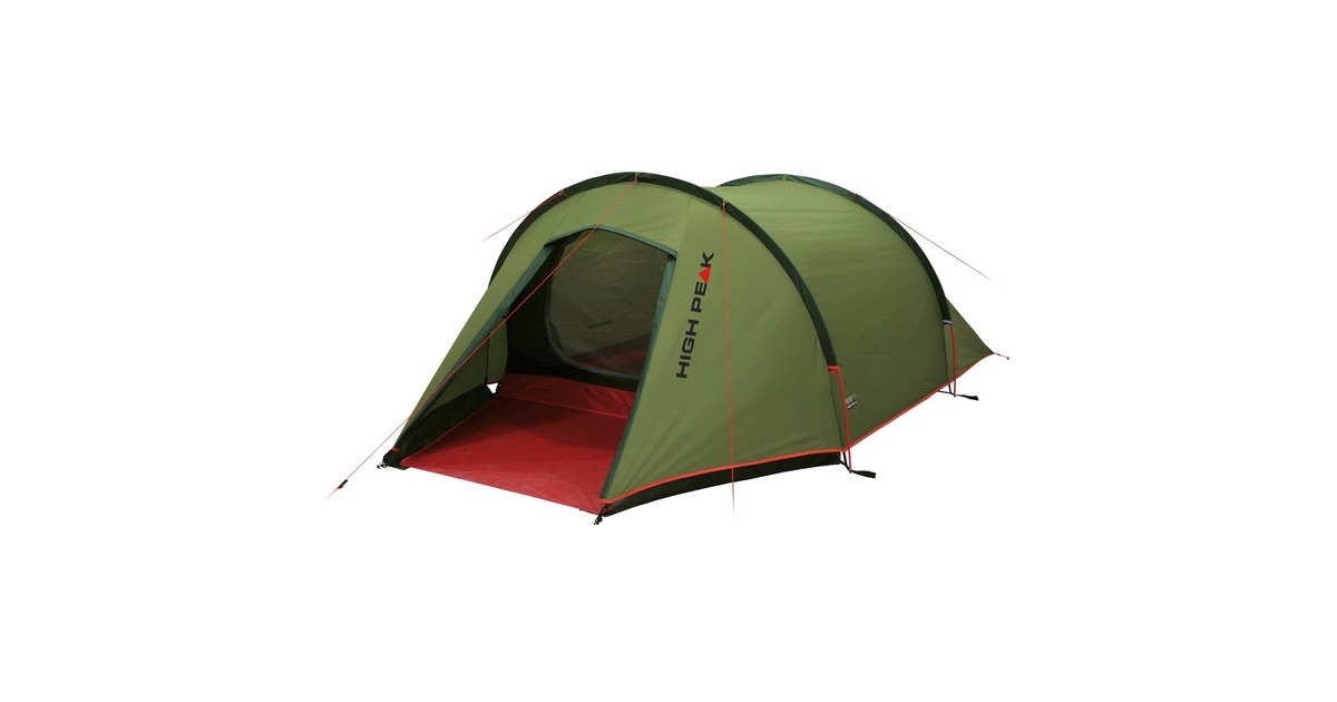 High PeakKite 3 tent  (Groen/rood)
