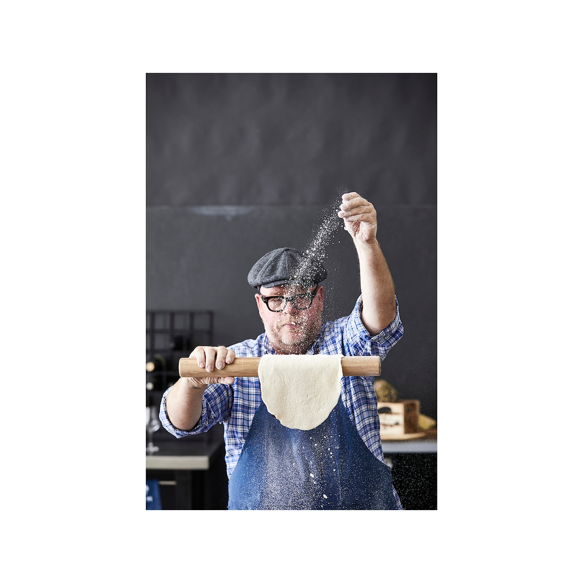 HOLM Pizza rolling pin Dia 5 x 50 cm Acacia wood