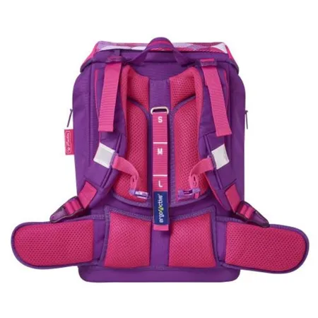 Herlitz Motion Plus Schulrucksackset Pink Cubes, 4-teilig
