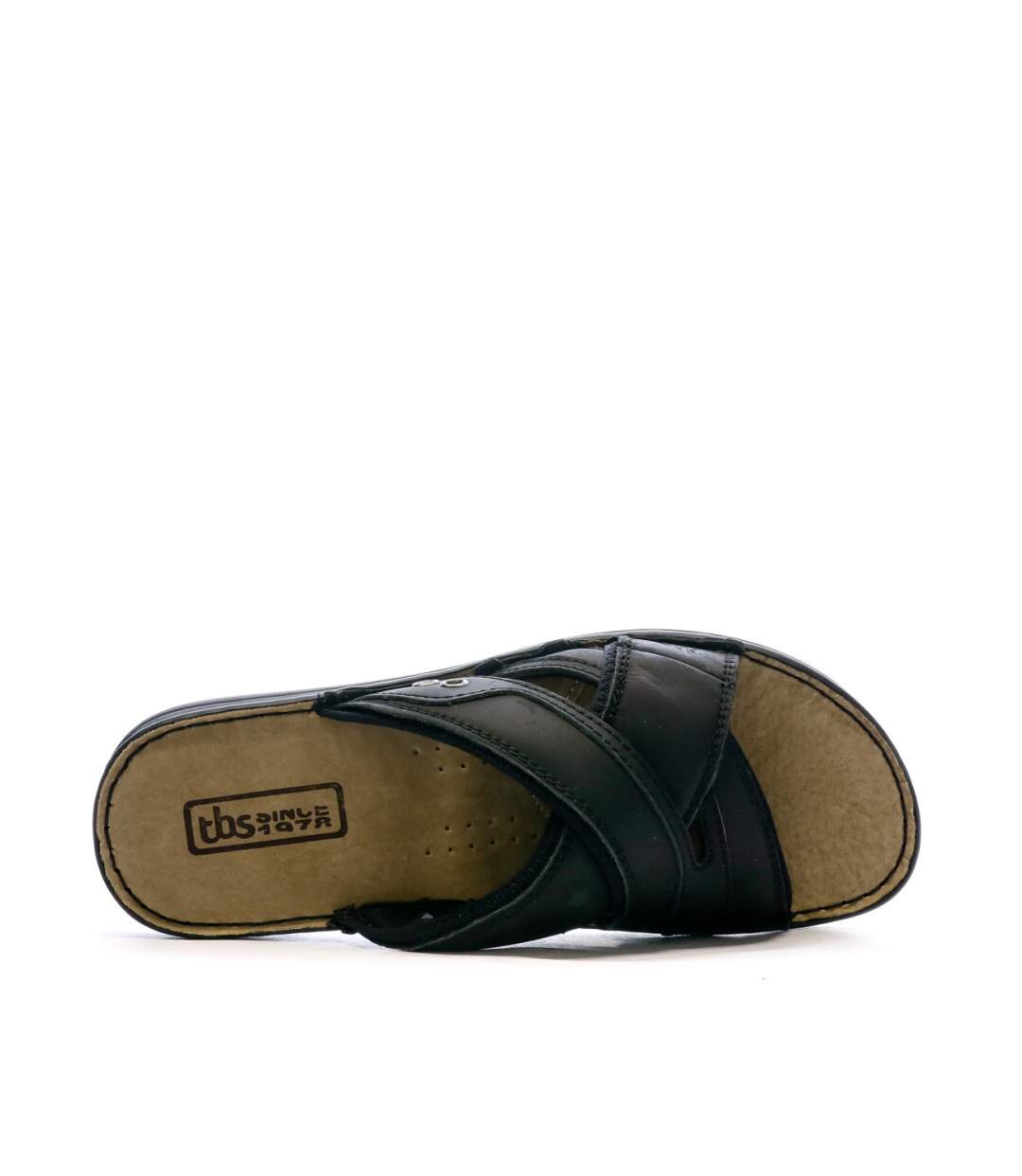Sandales Noir Homme TBS Mule Cuir