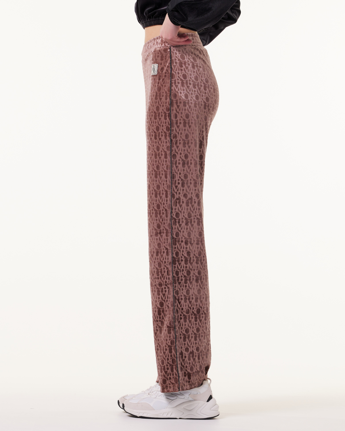 Bumpro Logomania Velour Pants Red Mustang